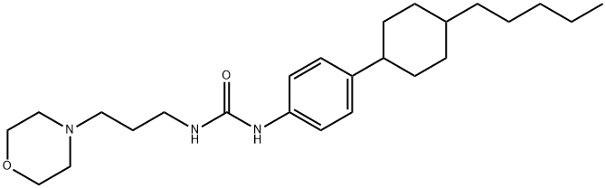 N-(3-MORPHOLINOPROPYL)-N'-[4-(4-PENTYLCYCLOHEXYL)PHENYL]UREA 结构式