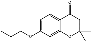 2,2-DIMETHYL-7-PROPOXY-2,3-DIHYDRO-4H-CHROMEN-4-ONE 结构式