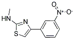 N-METHYL-4-(3-NITROPHENYL)-1,3-THIAZOL-2-AMINE 结构式