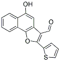 5-HYDROXY-2-(2-THIENYL)NAPHTHO[1,2-B]FURAN-3-CARBALDEHYDE 结构式
