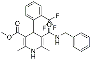 METHYL 1,4-DIHYDRO-2,6-DIMETHYL-4-(2'-TRIFLUOROMETHYL)PHENYL-PYRIDINE-5-CARBOXYLATE-3-PHENYLMETHYL CARBOXAMIDE 结构式