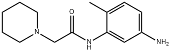 N-(5-氨基-2-甲基苯基)-2-(哌啶-1-基)醋胺石 结构式