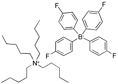 TETRAPENTYLAMMONIUM TETRAKIS(4-FLUOROPHENYL)BORATE 结构式