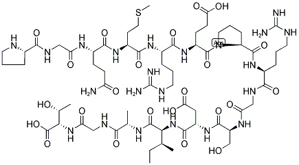 H-PRO-GLY-GLN-MET-ARG-GLU-PRO-ARG-GLY-SER-ASP-ILE-ALA-GLY-THR-OH 结构式