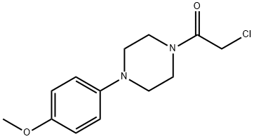 2-氯-1-[4-(4-甲氧基-苯基)-哌嗪-1-基]-乙酮 结构式