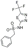 1-PHENYL-N-[5-(TRIFLUOROMETHYL)-1,3,4-THIADIAZOL-2-YL]METHANESULFONAMIDE 结构式