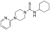 (CYCLOHEXYLAMINO)(4-(2-PYRIDYL)PIPERAZINYL)METHANE-1-THIONE 结构式