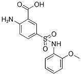 2-AMINO-5-(2-METHOXY-PHENYLSULFAMOYL)-BENZOIC ACID 结构式