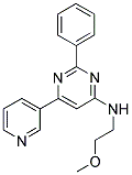 N-(2-METHOXYETHYL)-2-PHENYL-6-PYRIDIN-3-YLPYRIMIDIN-4-AMINE 结构式