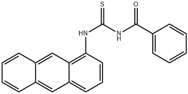 N-(1-ANTHRYL)-N'-BENZOYLTHIOUREA 结构式