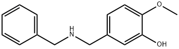 5-(BENZYLAMINOMETHYL)-2-METHOXYPHENOL 结构式