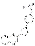 2-(1-[4-(TRIFLUOROMETHOXY)PHENYL]-1H-PYRAZOL-4-YL)QUINOXALINE 结构式