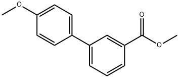 3-(4-甲氧基苯基)苯甲酸甲酯 结构式