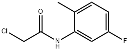 2-氯-N-(5-氟-2-甲基-苯基)-乙酰胺 结构式