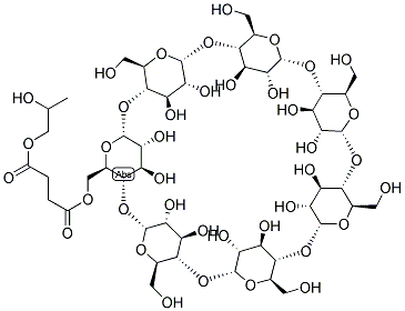 SUCCINYL-(2-HYDROXYPROPYL)-Β-CYCLODEXTRIN 结构式