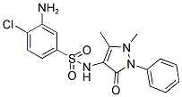 3-Amino-4-chloro-N-(1,5-dimethyl-3-oxo-2-phenyl-2,3-dihydro-1H-pyrazol-4-yl)-benzenesulfonamide 结构式