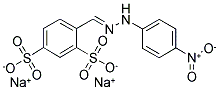 2,4-DISULFOBENZALDEHYDE-4'-NITROPHENYLHYDRAZINE, DISODIUM SALT 结构式