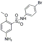 5-AMINO-N-(4-BROMO-PHENYL)-2-METHOXY-BENZENESULFONAMIDE 结构式