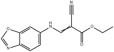 ETHYL (E)-3-(1,3-BENZOXAZOL-6-YLAMINO)-2-CYANO-2-PROPENOATE 结构式