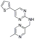 N-[(5-METHYLPYRAZIN-2-YL)METHYL]-5-THIEN-2-YLPYRIMIDIN-2-AMINE 结构式