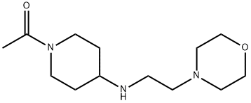 1-[4-(2-N-吗啉基乙基氨基)-1-哌啶基]乙酮 结构式