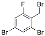 2,4-DIBROMO-6-FLUOROBENZYL BROMIDE 结构式