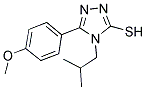 4-ISOBUTYL-5-(4-METHOXY-PHENYL)-4H-[1,2,4]TRIAZOLE-3-THIOL 结构式