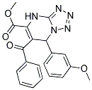 METHYL 6-BENZOYL-7-(3-METHOXYPHENYL)-4,7-DIHYDROTETRAZOLO[1,5-A]PYRIMIDINE-5-CARBOXYLATE 结构式