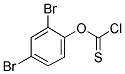 2,4-二溴苯基硫代氯甲酸酯 结构式