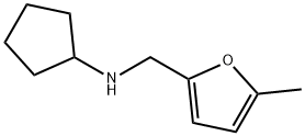 N-[(5-甲基呋喃-2-基)甲基]环戊胺 结构式