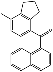7-METHYLINDAN-4-YL 1-NAPHTHYL KETONE 结构式