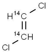1,2-DICHLOROETHYLENE, (CIS, TRANS) [1,2-14C] 结构式