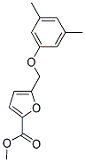 METHYL 5-[(3,5-DIMETHYLPHENOXY)METHYL]-2-FUROATE 结构式