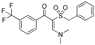 2-(BENZYLSULFONYL)-3-(IMETHYLAMINO)-1-OXO-1-[3-(TRIFLUOROMETHYL)PHENYL]PROP-2-ENE 结构式