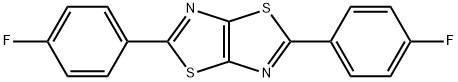 2,5-BIS(4-FLUOROPHENYL)[1,3]THIAZOLO[5,4-D][1,3]THIAZOLE 结构式