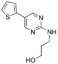 3-[(5-THIEN-2-YLPYRIMIDIN-2-YL)AMINO]PROPAN-1-OL 结构式