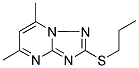 5,7-DIMETHYL-2-(PROPYLSULFANYL)[1,2,4]TRIAZOLO[1,5-A]PYRIMIDINE 结构式