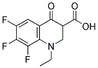 1-Ethyl-6,7,8-trifluoro-4-oxohydroquinoline-3-carboxylic acid 结构式