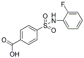 4-(2-FLUORO-PHENYLSULFAMOYL)-BENZOIC ACID 结构式