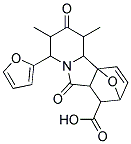 6-(2-FURYL)-3,5-DIMETHYL-4,8-DIOXO-14-OXA-7-AZATETRACYCLO[9.2.1.0~1,9~.0~2,7~]TETRADEC-12-ENE-10-CARBOXYLIC ACID 结构式