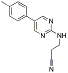 3-([5-(4-METHYLPHENYL)PYRIMIDIN-2-YL]AMINO)PROPANENITRILE 结构式