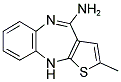 4-Amino-2-methyl-10H-thieno(2,3-b)(1,5)-benzodiazepine 结构式