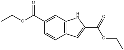 6-羧酸乙酯吲哚-2-羧酸乙酯 结构式