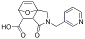 4-OXO-3-PYRIDIN-3-YLMETHYL-10-OXA-3-AZA-TRICYCLO[5.2.1.0(1,5)]DEC-8-ENE-6-CARBOXYLIC ACID 结构式