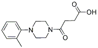 4-[4-(2-METHYLPHENYL)PIPERAZIN-1-YL]-4-OXOBUTANOIC ACID 结构式