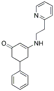 5-PHENYL-3-[(2-PYRIDIN-2-YLETHYL)AMINO]CYCLOHEX-2-EN-1-ONE 结构式