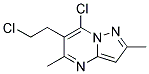 7-CHLORO-6-(2-CHLOROETHYL)-2,5-DIMETHYLPYRAZOLO[1,5-A]PYRIMIDINE 结构式