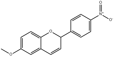 6-METHOXY-2-(4-NITROPHENYL)-2H-1-BENZOPYRAN 结构式