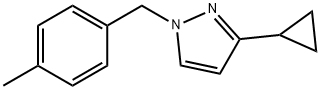 3-CYCLOPROPYL-1-(4-METHYLBENZYL)-1H-PYRAZOLE 结构式