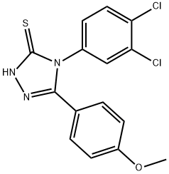 4-(3,4-DICHLORO-PHENYL)-5-(4-METHOXY-PHENYL)-4H-[1,2,4]TRIAZOLE-3-THIOL 结构式